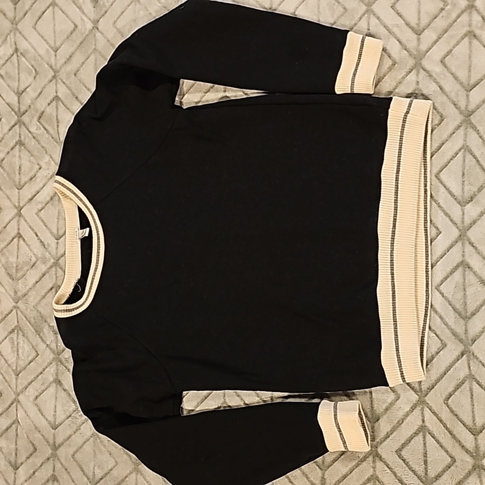 JCrew Black Sweatshirt Sz M